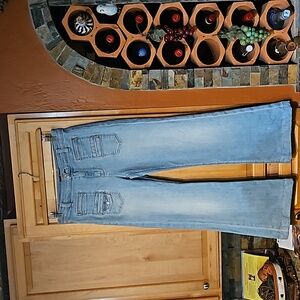 7 For All Mankind Light Blue Wide Leg Jeans
